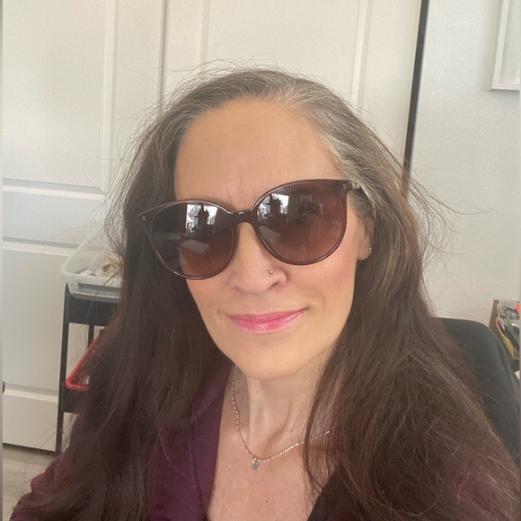 Kate spade hello sunshine 56mm kaiafs round sunglasses - brown/brown gradient - Picture 3 of 15